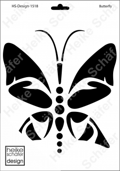 Schablone-Stencil A4 050-1518 Butterfly